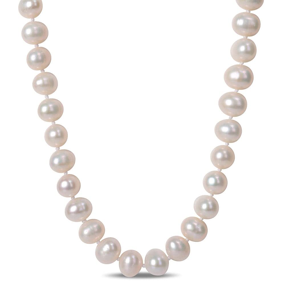 StunningBoutique AAA Ellena Freshwater Pearl Necklace Set 8-9 mm with a pair of nice stud pearls earrings