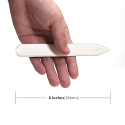 WUTA Bone Folder Genuine 2Pcs Cattle Bone Paper