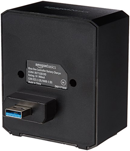 Amazon Basics Controller Battery Pack Charger For Xbox One - Black