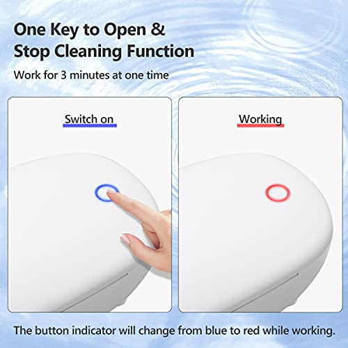 DEKOPRO Mini Ultrasonic Jewelry Cleaner Machine for Rings Glasses