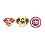 Finex - SET of 3 - Superhero LOGO Mobile Phone Ring Horizontal & Vertical Compact Kickstand Rotates 360 Freely - Random