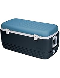 Igloo Maxcold Cooler, Jet carbono Ice Blue Blanco,