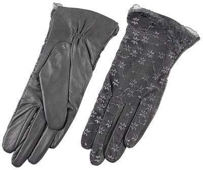 Amazon Co Jp Kanjj Yu 手袋 レディース スマホ手袋 ミトンレディースアウトドア日焼け止めドライビンググローブ 手袋 シープスキンファッションブランドのレースの革手袋の女性 Color Gray Gloves Size S Size Palm 17cm ホーム キッチン