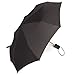 SwissGear Compact Travel Umbrella with Comfort Grip, Black, 36-Inch Canopy