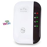 WiFi Range Extender Repeater, 300Mbps Wireless Router Signal Booster Amplifier Supports Repeater/AP, 2.4G Network with Integrated Antennas LAN Port