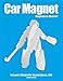 Field Hockey Goalie Car Magnet Chrome
