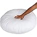 Maison Malone Premium 32 Inch Round Pillow Insert | Mandala Floor Pillow Insert is Ideal as a Meditation Cushion | Down Feathers and Microfiber Blend for Maximum Softness and Support