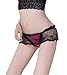 seemehappy Naughty Skirt Panty Open Back with Big Bow Hot Pink