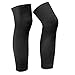 Lonew Leg Knee Compression Brace, Best Knee Calf Support Sleeve for Sports,Running,Basketball,Shin Splint,Calf/Knee Pain Relief,Arthritis and Injury Recovery &More Fits Men and Women (2 Piece) L