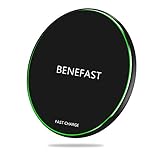 Wireless Charger, Benefast Ultra-Slim Fast Charging Pad with Cable,7.5W For Apple iPhone X/8/8 Plus, 10W For Samsung S6/S7/S8/S9 Edge + Note 5/8, 5W for All Qi enabled Phones