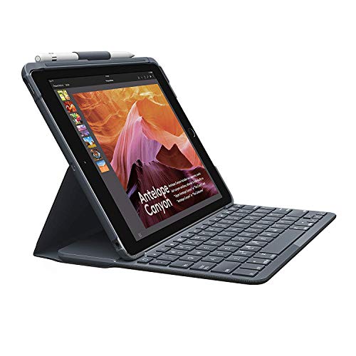 Logitech Keyboard and Folio case Bluetooth Black Keyboard, Black