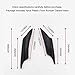 Alpha Racing Ruien Universal 4 PCS Plastic Car Front Bumper Canard Splitter Canards Exterior Black