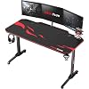 NeueFlux Gaming Desk 55 Inch Racing Style, T-Shaped Computer Desk with Full Desk Pad, Large Ergonomic Gaming Table Gamer…