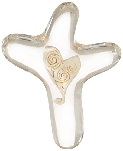 AngelStar 10713 Faithful Prayer Cross, 3-1/2-Inch, Heart