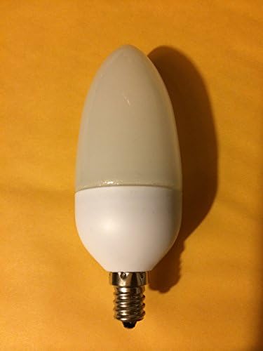 EVERBULB brand Candelabra C37 E12 2W LED Candle Light bulb Equal to 20W Incandescent cool White day light 6000K