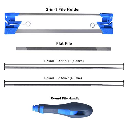 Codirom Chainsaw Sharpener 2 in 1 Easy File Sharpener 5/32" 11/64