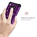 LONTECT Compatible Galaxy Note 9 Case Luxury Glitter Sparkle Bling Heavy Duty Hybrid Sturdy High Impact Shockproof Protective Cover Case for Samsung Galaxy Note 9 - Shiny Purple/Black