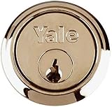 Yale Replacement Rim Cylinder 6 Keys Polished Brass 38-57mm Door Lock view 2