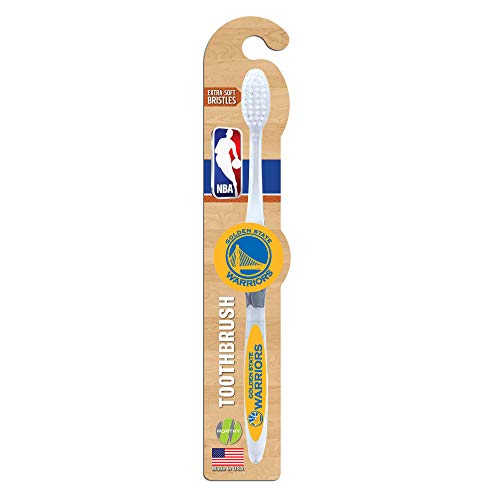 Worthy Promo NBA Golden State Warriors Toothbrush (Pack 3), Clear