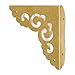 Hardware Philosophy Brass Ocean Wave Corner Plate Hardware 3.1