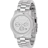 Michael Kors Watches Silver Chronograph Runway Watch