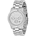 Michael Kors Watches Silver Chronograph Runway Watch