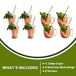 Sol Living Mint Julep Cups and Moscow Mule Bundle