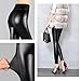Ginasy Women's Slim Wet Look High Waist Thin Faux Leather Leggings - Medium
