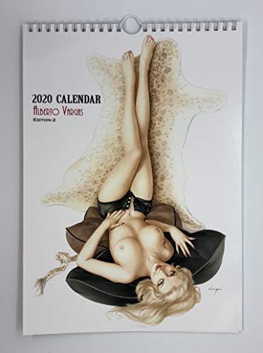 Alberto Vargas Edit 2 Wall Calendar 2020 Pin Up Glam Girl Retro Vintage A4 8"x11"