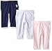 U.S. Polo Assn. Baby Girls' 3 Pack Jersey Spandex Legging Pant, 7016-Multi, 6/9 Months