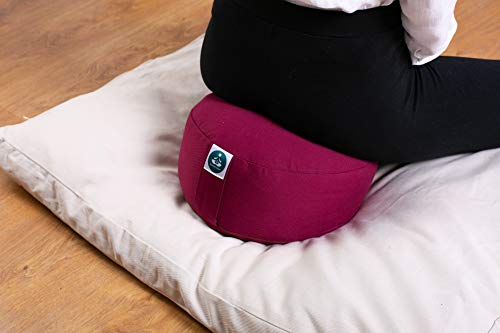 Present-Mind-Round-Meditation-Cushion-Zafu-Yoga-Washable-Cover-Floor-Pillow-Height-16cm