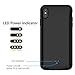 Moonmini Battery Case Compatible with iPhone Xs Max (2018) 6.5 Inch, Ultra Slim External Charger Case 5000Mah Backup Power Bank Protective Case(Black)