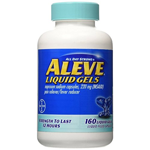 Aleve Liquid Gels with Easy Open Arthritis Cap, Naproxen Sodium, 220mg (NSAID) Pain Reliever/Fever Reducer, Pack of 1, 160 Count