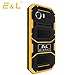 E&L W6S 3G WCDMA Rugged Smartphone Unlocked IP68 Waterproof Dustproof Shockproof 8GB/1GB Android 6.0 Camera 8MP Military Grade GSM Cellphone(Yellow)