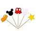 30PCS Mickey Inspired Cupcake Toppers Kids Birthday Party Cake Decoration Supplies