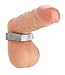 Master Series Silver Hex Heavy Duty Cock Ring and Ball Stretcher, Grey, (ac481)