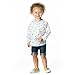 Bumkins Sleeved Bib / Baby Bib / Toddler Bib / Smock, Waterproof, Washable, Stain and Odor Resistant, 6-24 Months - Raindrops