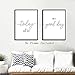 CHDITB Unframed Inspirational Quote&Saying Art Print,Today is A Good Day,for A Good Day Wall Art Poster,Set of 2（8