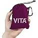 ChicoBag VITA Reusable Shopping Bag with Attached Pouch and Carabiner Clip, Compact, Designer Shoulder Tote