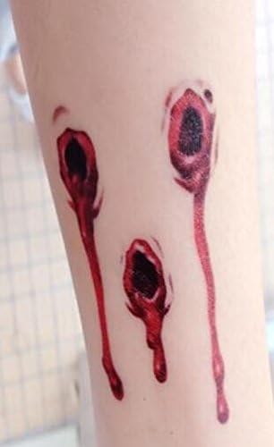 GSN 1pc tattoo sticker cut Halloween bloody paste festival tattoo stickers man and woman