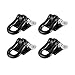 Walmeck 4pcs Trailer Towing Buckle Tow Shackle Hook for 1/10 RC Rock Crawler Axial SCX10 TAMIYA CC01 RC4WD D90 D110 Car Truck