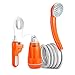 ooklee Portable Outdoor Camping Shower with Rechargeable Water Pump and Build-in Water Filtration System for Camping, Backpacking,Hiking, Travel, Beach, Dog, Flowering Plants