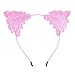 Lucky God 8Pcs Women Lovely Fashion Lace Cat Ears Headband Hair Accessories
