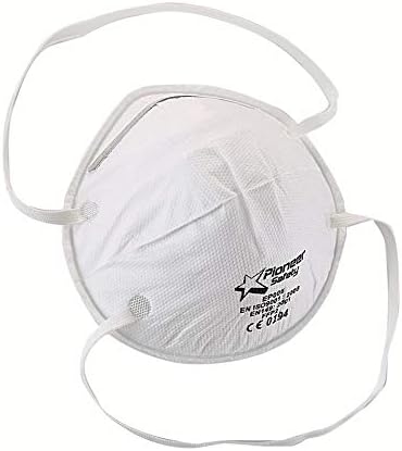 FFP2 mouth dust mask, FFP2 standard respirator with valve, air mask with filter, dust masks effective isolates air particles & air pollution