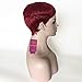 HOTKIS Human Hair Red Pixie Wig Short Pixie Wigs Red Pixie Cut Wig for Women (HS807-Light 99j)