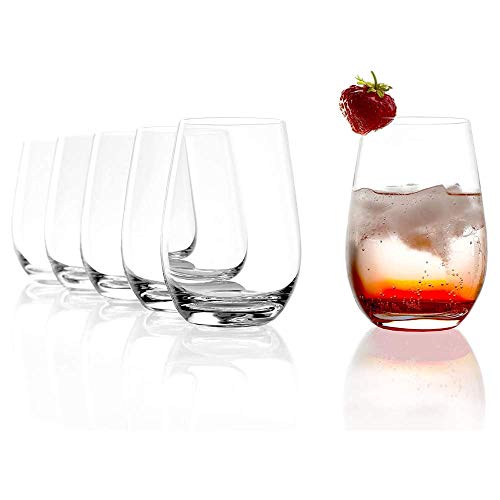 Stölzle Lausitz Event Wassergläser 6er-Set I 465ml Wasser Becher in zeitlosem Design I Spülmaschinengeeignete & Bruchresistente Saftbecher I Everyday Kristallbecher aus bleifreiem Kristallglas