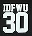 IDFWU Men's T-Shirt - (30 Black) - 2XL