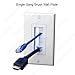 Vanco 120818X Bulk Decor Style Brush Wall Plate
