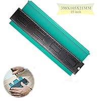 Mugghe 15 Inch Contour Gauge Duplicator, Profile Copy Gauge Shape Measuring Tool Woodworking Ruler, Precisely Copy Irregular Shapes, Easy Copy Template and Tracing
