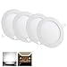 Yescom 9W 5 3/4 Inch Ultra-thin Round LED Panel Light, 6000-6500K, 720 Lumens, 60W Equivalent, LED Ceiling Light, 4 Pack